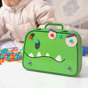 FUNToy 230PCS 3D Mainan Anak Merakit Tool Box Set/ Anak Bor Listrik