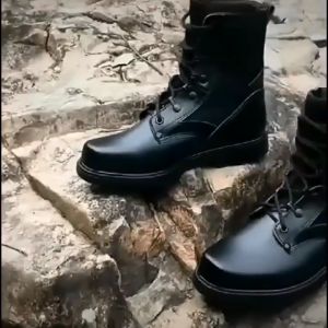 Men's High Cut Steel-Toed Tactical Safety Boots: Waterproof Non-Slip Combat Shoes & Outdoor Duty Boots