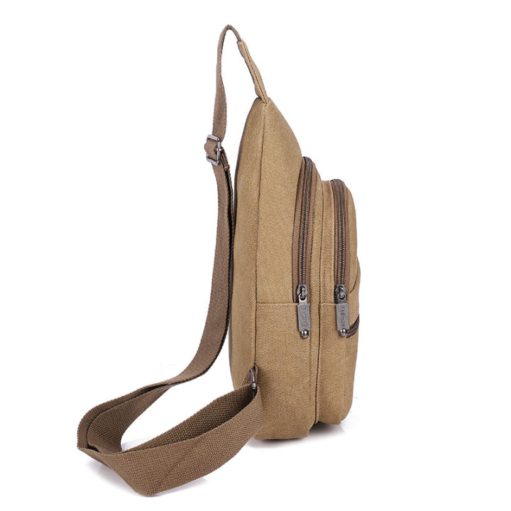 Casual%20Canvas%20Mens%20Chest%20Crossbody%20Outdoor%20Shoulder%20Bag%20Small%20Size%20Zipper%20Closure%20Interior%20Pocket%20-%20Image%203