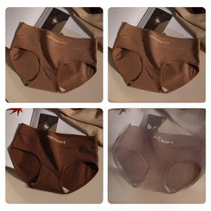 Miiow | Antibacterial Pure Cotton Underwear Womens Mid-Waist Comfortable Triangle Panties Breathable No Butt Squeezing Daily Wear