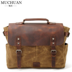 Fashion Retro Textured Mens Bag Fashion Casual Crossbody Bag DSLR Camera Bag Business Mirrorless Camera Canvas Handbag
