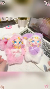 【BUY 1 TAKE 1】Kawaii Bunny Bag Charm Plush Keychain For Backpack Decoration Cute Doll Gift