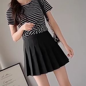 SFL ROK PENDEK TENNIS GOLF FITNESS 2 in 1 DALAMAN KOREA STYLE POLOS KOREAN SKIRTS PEREMPUAN LADIES WOMAN KATUN SPANDEX MIX MINI PLEATED SKIRT INNER LUCU GEMES WANITA 823
