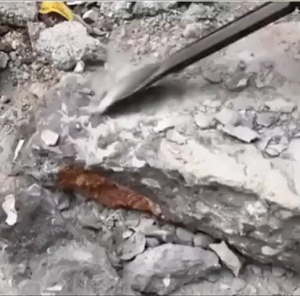 ดอกสกัดแบนสั้น ขนาด 14x250x75mm. ดอกสกัดปูน ดอกแย็ก ดอกสกัดคอนกรีต ปากแบน ก้านกลม