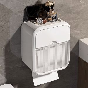 Waterproof Wall-Mounted No-Drill Tissue Box