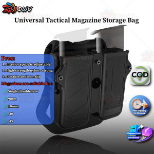 Double Magazine Pouch Fit 9mm 10mm .40 .45 Caliber Dual&Single Stack|Adjustable Size|Ambidextrous|Outside Waistband