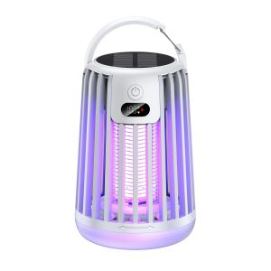 ANENG | Solar Mosquito Zapper Solar Powered Mosquito Killer Lamp outdoor camping lamp electric shock mosquito killer Bug Zapper