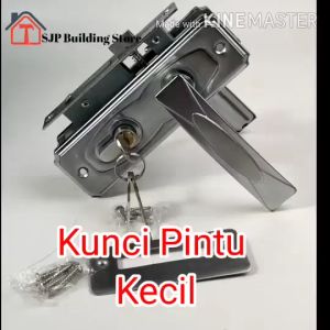Kunci Pintu Kecil Silinder & Gagang Rumah Full Set