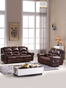 American Functional Sofa First-Class Space Massage Armchair Large Apartment Living Room Electric First Layer Cowhide Leather Sofa Combination