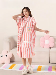 Ultra Absorbent Quick Dry Cotton Bath Robe Womens New Style Bath Skirt Pure Cotton Bath Towel Post Bath Wear Comfortable