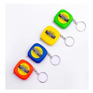 1pcs Automatic Retractable Tape Measure Mini Metric Measuring Water Proof Pocket Keychain Abs Bulk