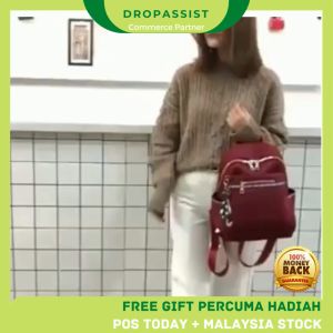 DROPASSIST 1424 Women Fashion Simple Student Korean Style School Backpack Bag Wanita Beg Galas Belakang Perempuan