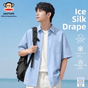Paul Frank | Cool Light Ice Silk Short Sleeve Shirt For Men