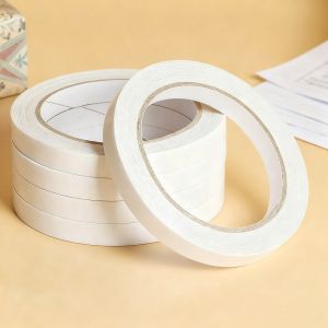 Double Sided Adhesive Tape Ultra-thin White Strong Tape Sticker for Home Office Craft Double Sided Tape Sticky Paper
