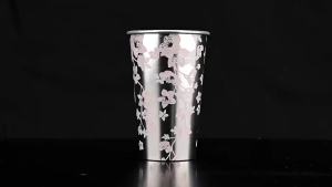 Japanese Style Color Changing Aluminum Cup Anti-fall Aluminum Beer Cup Metal Cola Cold Drink and Juice Cup For Bar Outdoor Home