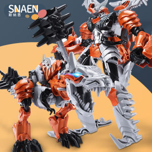 Deformation Toy 5 Model Car Diamond Robot Bumblebee Dinosaur Steel Cable Hand-Made Alloy Version Kids Boy 4