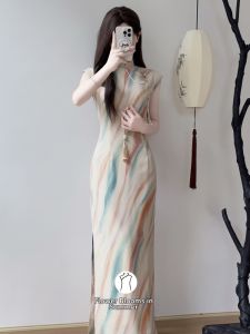 Traditional Full Button Cheongsam New Chinese Style Dress
