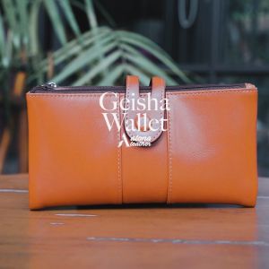 Dompet Wanita Cewek Panjang Kulit Sapi Alona Geisha