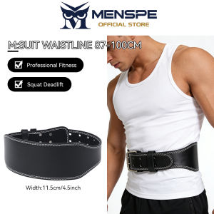 MENSPE Fitness Belt Premium PVC Weightlifting Belt for Squats Deadlifts Adjustable Gym Training Belt for Men Women Lower Back Support