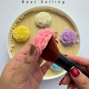 Best Selling Mini Peony Scented Candle Souvenir | Aesthetic Floral Candle | Handmade Gift Decor