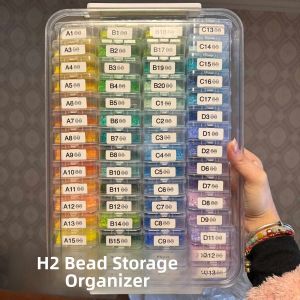Transparent Plastic Bead Storage Box Jewelry Accessories Creative Sub-Packing Home Portable Organizer Box from China