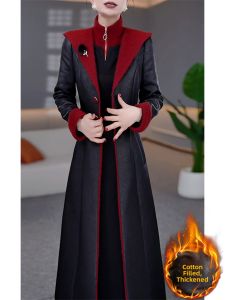 GUBODUO | Hooded Two-piece Padded Thickened Elegant Dress Set
