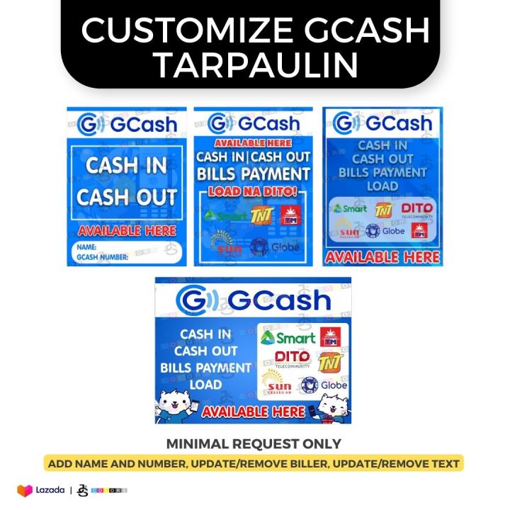 Gcash Tarpaulin | Lazada PH