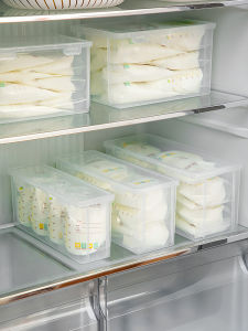 กล่องเก็บนมแม่ความจุขนาดใหญ่ กล่องเก็บอาหาร กล่องเก็บของแบบปิดแน่น กล่องเก็บของสำหรับตู้เย็น กล่องเก็บของสำหรับเก็บของในตู้เย็น