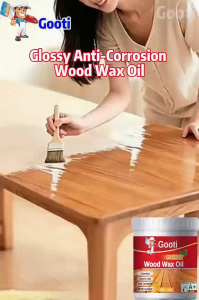 GOOTI High Gloss With Brush Wood Wax Oil Anti-Corrosion Stain Varnish Paint Waterproof Wood Furniture Renovation Paint Mold Proof Quick Drying Anti-Bukbok For Wood Indoor Outdoor Use COD