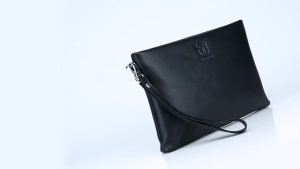 Bullcaptain Mens Long Wallet RFID Blocking Card Holder Mens Clutch Envelope Bag Business Casual Mens Underarm Bag Handbag