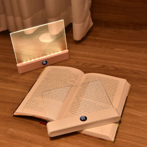 Book Light Led Lights Rechargeable LED Flat Book Lights,3 Colors & Timer Dimmable Panel Plate Book Lamp