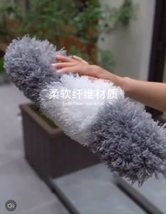 แปรงปัดฝุ่น ไม้ปัดฝุ่น ไม้ปัดฝุ่นไมโครไฟเบอร์ (ด้ามปรับยืดหด) ชนิดปรับด้ามได้ แปรงกำจัดฝุ่น ไม้ปัดฝุ่น งอตัวได้ ซักได้