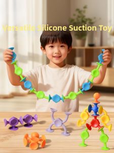 Silicone Suction Soft Building Blocks Portable Toy
