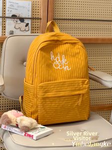 YINHEFANGKE | Retro Lightweight Ins-style Plaid School and Commuter Backpack