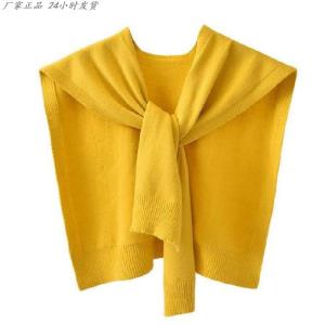Fashionable Versatile New 2025 Mixed High-end Knitted Small Shoulder Wrap Simple Spring Autumn Four Seasons High-end Outerwear Shawl
