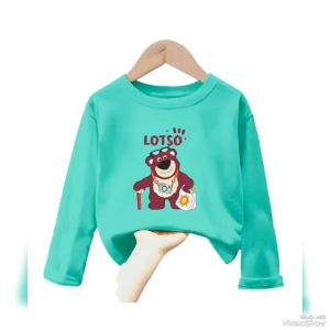 Atasan Kaos Anak Perempuan Lengan Panjang LOTSO Untuk Usia 1-12 Thn