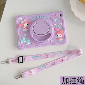 Samsung Galaxy Tab A9 + Protective Case S9fe Silicone plus Cartoon A8 All-Inclusive S9 Tablet for A7lite Drop-Resistant 8.7-Inch P610 Rotatable 12.4
