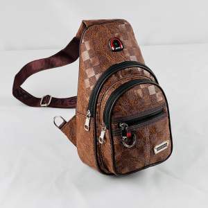 TAS SLINGBAG PRIA KULIT PU LETHER TAS SELEMPANG POLO AMSTAR