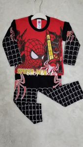 BAYAR DITEMPAT TERMURAH18BL-9TH SETELAN ANAK SPIDERMAN PANJANG TERBARU