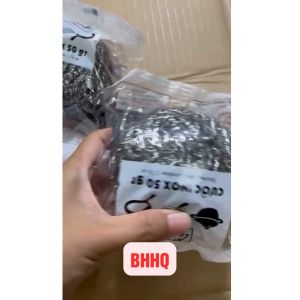 Combo 12 cái cước inox chà nồi Samran dạng khoanh tròn 50 gam cước chùi nồi chùi xoong miếng cước sắt đánh gỉ đánh sét miếng bùi nhùi chùi xoong.