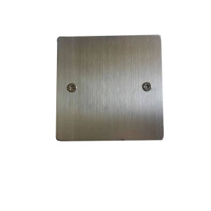 Universal Stainless Steel 86 Type Brushed Silver Metal Panel Invisible Box Decorative Cover Switch Socket Box