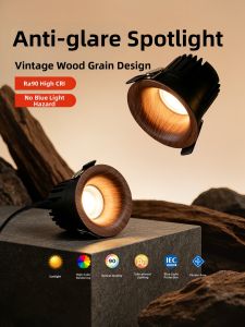 DGY | Vintage Style Embedded Edgeless Adjustable Wash Light and Glare Reduction Spotlight