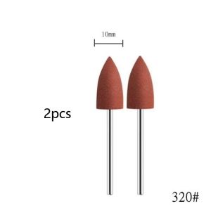 YSEN | 2 Gói Cao Su Silicone Làm Móng Đầu Mài Cho Dụng Cụ Khoan Móng Tay Thép Không Gỉ Burrs Tẩy Da Chết Máy Mài Phụ Kiện