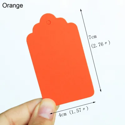 50pcs Blank Gift Tags Colorful Hang Tags Price Tags Wedding Christmas Party Favor Wrapping Label Card DIY Craft Decor Supplies