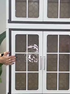 L65cm PP Wardrobe With 2 Doors Plastic Wardrobe Clothes Cabinet Large Capacity Almari Baju Baby