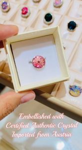 WIRDORA BROOCH SAFIRA WITH CERTIFIED AUTHENTIC CRYSTAL / HIJAB / TUDUNG / BROOCH / PIN / PIN TAJAM / KERONGSANG / GIFTS