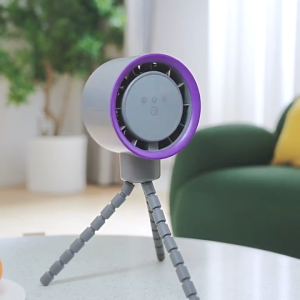 Portable Desk Octopus Fan 4000mAh 100 Speeds Bladeless Stroller Fan USB Rechargeable Quiet Cooling Fan with Flexible Tripod