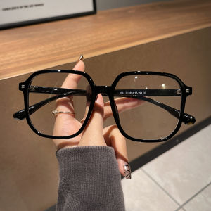 Super Light Retro Large Frame Leopard Print Glasses Frame Womens Plain Decoration Plain Glasses Frame Myopia Eyeglass Frame Men Big Face