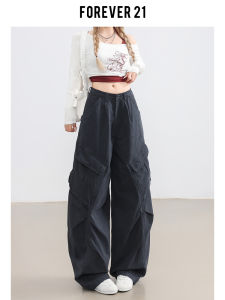 High Waist Loose Fit Wide Leg Cargo Denim Jeans Womens Vintage American Style High Street Loose Drapey Dark Blue Workwear