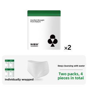 YOUKESHU | Non-dyeing Cotton Disposable Underwear for Women Medical Grade 10A裆